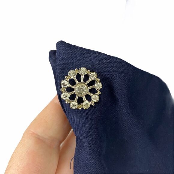 ELIZA J Cuff Sleeve V Neck Ruched Waist Dress - Picture 5 of 13